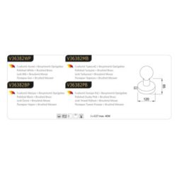 Близък детайл на декоративните елементи на аплик ACA Lighting JOY