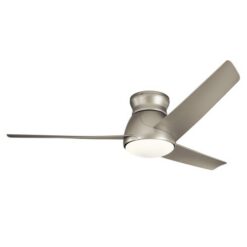 LED вентилатор ELSTEAD KLF-ERIS-60-BN ERIS SATIN NICKEL 10W 3000K IP44