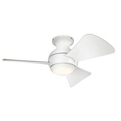 LED вентилатор ELSTEAD KLF-SOLA-34-WHT SOLA WHITE 10W 3000K