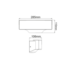 Детайл на декоративните елементи на фасаден аплик ACA Lighting ARAS - близък план
