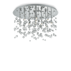 Хром плафон Ideal Lux Neve за проходни зони