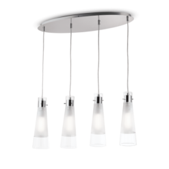 Пендел IDEAL LUX 023038 KUKY SP4 TRASPARENTE