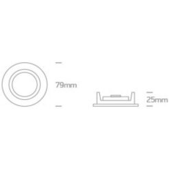 Луна за вграждане One Light 10105/W White Round recessed lamp - Image 2