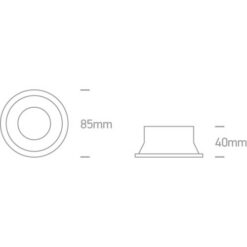Луна за вграждане One Light 10105D4/W White Round recessed lamp - Image 2
