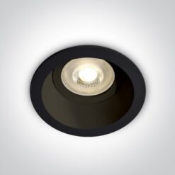 Луна за вграждане One Light 10105D4/B Black Round recessed lamp - Image 2
