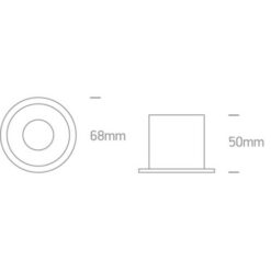 Луна за вграждане One Light 10105D8/W/B White Round Recessed Lamp - Image 2