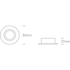 Луна за вграждане One Light 10105R1/B Black IP65 Round Recessed Lamp - Image 2