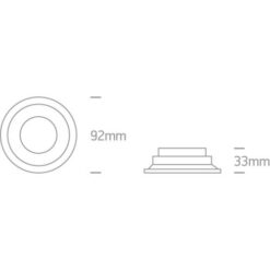 Луна за вграждане One Light 10105R2/W White IP65 Round Recessed Lamp - Image 2