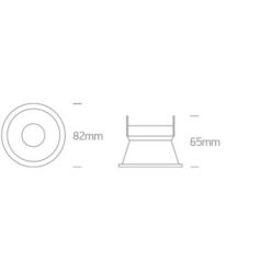 Луна за вграждане One Light 10105TG/B Black Round Recessed Lamp - Image 2