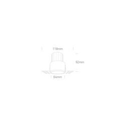 LED луна за вграждане One Light 10112BTR/BS/W 12W 3000K Round Trimless Mini - Image 2