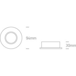 Луна за вграждане One Light 11105C/W White Round Recessed Lamp - Image 2