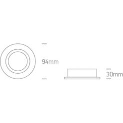 Луна за вграждане One Light 11105CGU/W White Round Recessed Lamp - Image 2