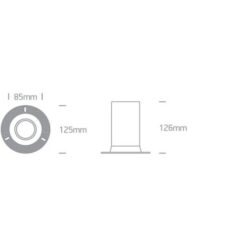 Луна за вграждане One Light 11105F/W TRIMLESS White Round Recessed Lamp - Image 2
