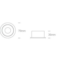 Луна за вграждане One Light 11105M/W/W White Round Recessed Lamp - Image 2