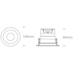 LED луна за вграждане One Light 11106PK/W/W 8W 3000K DIMMABLE WHITE ROUND - Image 2