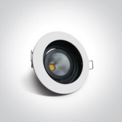 LED луна за вграждане One Light 11112E/W/W 12W 3000K IP44 WHITE ROUND - Image 2