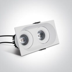 LED луна за вграждане One Light 11207WD/W/W 13W 3000K IP54 DIMMABLE WHITE ROUND - Image 2