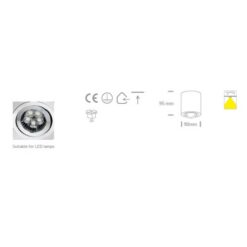Луна за външен монтаж One Light 12105AB/B Black Cylinder Surface Mounting Lamp - Image 2