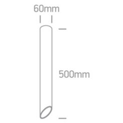 Луна за външен монтаж One Light 12105E3/W/B White Cylinder Surface Mounting Lamp - Image 2