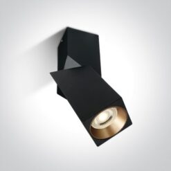 Луна за външен монтаж One Light 12105E6/B Black Square Surface Mounting Lamp - Image 2