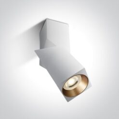 Луна за външен монтаж One Light 12105E6/W White Square Surface Mounting Lamp - Image 2