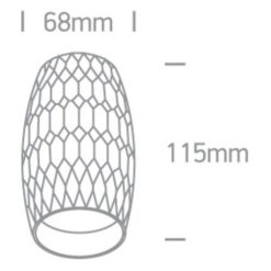 Луна за външен монтаж One Light 12105H/DC Black Cylinder Surface Mounting Lamp - Image 2