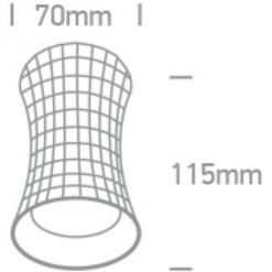 Луна за външен монтаж One Light 12105K/BBS Satin Brass Cylinder Surface Mounting Lamp - Image 2