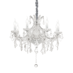 Хром полилей Ideal Lux Napoleon 167244 за трапезария