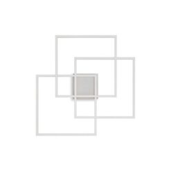 Бял LED плафон Ideal Lux Frame за антре