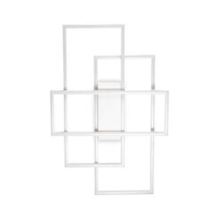Бял LED плафон Ideal Lux Frame за баня