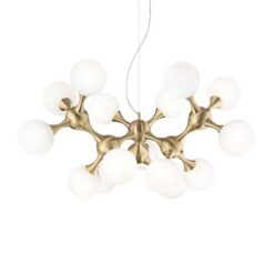 Пендел IDEAL LUX 241012 NODI SP15 OTTONE SATINATO
