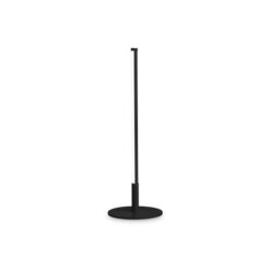 Черна LED настолна лампа Ideal Lux Yoko 258911 за спалня