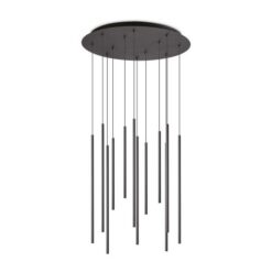 Черен LED пендел Ideal Lux Filo 263434 за трапезна маса
