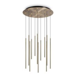 Месинг LED пендел Ideal Lux Filo 263663 за трапезария