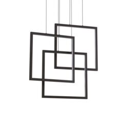 Черен LED пендел Ideal Lux Frame 269375 за трапезария