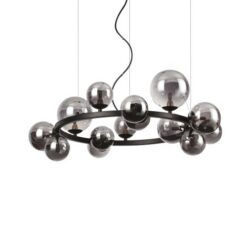 Черен пендел Ideal Lux Perlage 271385 за кухня