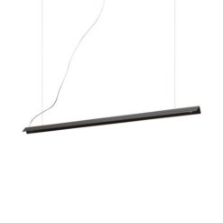 Черен LED пендел Ideal Lux Line 275376 за трапезна маса