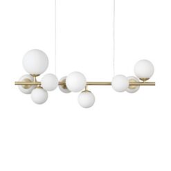 Месинг пендел Ideal Lux Perlage 283791 над кухненски остров