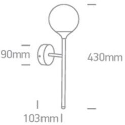 Аплик One Light 60116/BBS SATIN BRASS ROUND WALL LAMP - Image 2