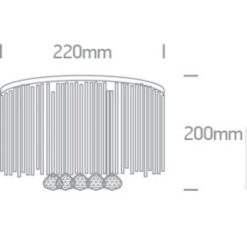 Аплик One Light 60158 CLASSIC RANGE ROUND GLASS WALL LAMP - Image 2