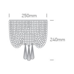 Аплик One Light 60162 CLASSIC LUXURY RANGE ROUND GLASS WALL LAMP - Image 2