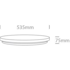 Плафон ONE LIGHT 62026D/W/W 50W 3000K ROUND LAMP - Image 2