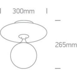 Плафон ONE LIGHT 62116/BBS SATIN BRASS ROUND LAMP - Image 2