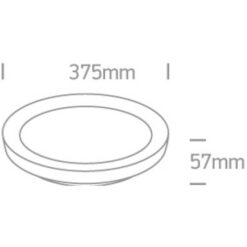 Плафон ONE LIGHT 62130L/W/W 30W 3000K ROUND LAMP - Image 2