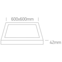 LED панел за външен монтаж One Light 62140AE/W/C 40W LED 4000K SURFACE MOUNTING LED PANEL - Image 2
