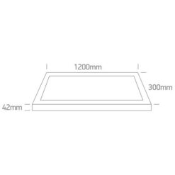 LED панел за външен монтаж One Light 62140RE/W/W 40W LED 3000K SURFACE MOUNTING LED PANEL - Image 2