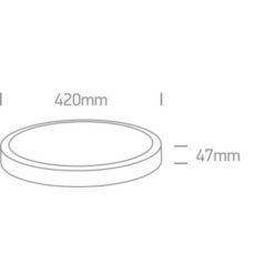 Плафон ONE LIGHT 62140F/W/C 40W 4000K ROUND LED LAMP - Image 2