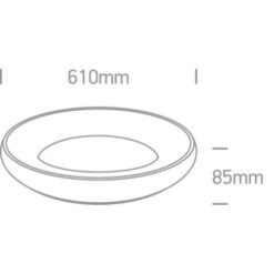 Плафон ONE LIGHT 62144N/BGL/W 50W 3000K ROUND LED LAMP - Image 2