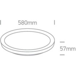 Плафон ONE LIGHT 62148L/B/W 48W 3000K ROUND LED LAMP - Image 2