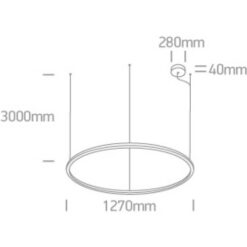 LED пендел One Light 62156C/B/W 65W 3000K BLACK ROUND PENDANT LAMP - Image 2